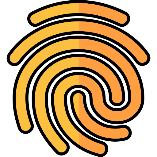 huella dactilar icono gratis