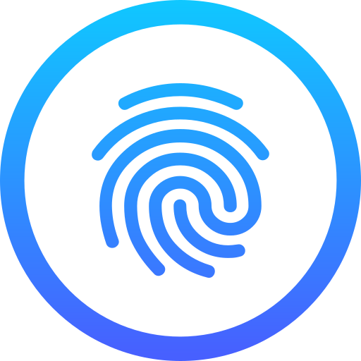 huella dactilar icono gratis