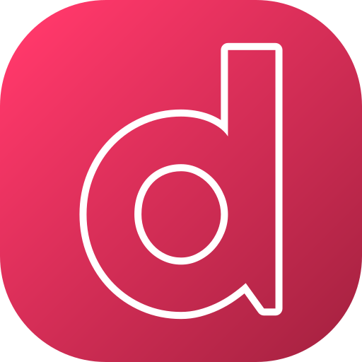 Letter D Generic gradient fill icon