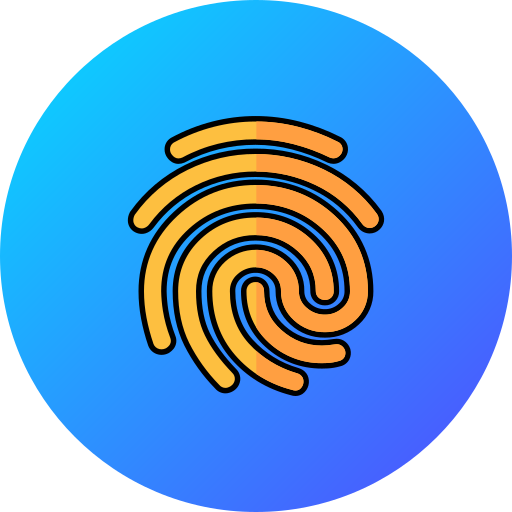 huella dactilar icono gratis