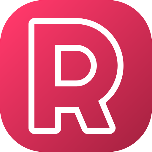 Letter r Generic gradient fill icon