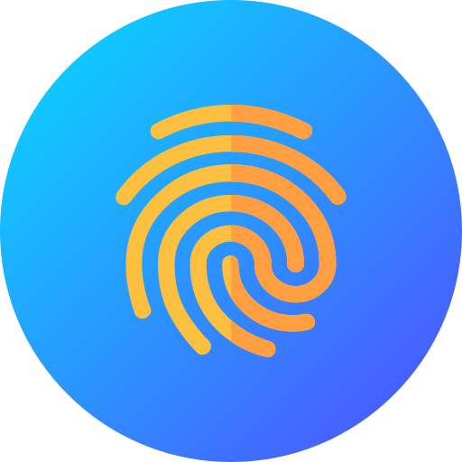 huella dactilar icono gratis