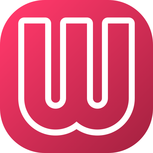 Letter w Generic gradient fill icon