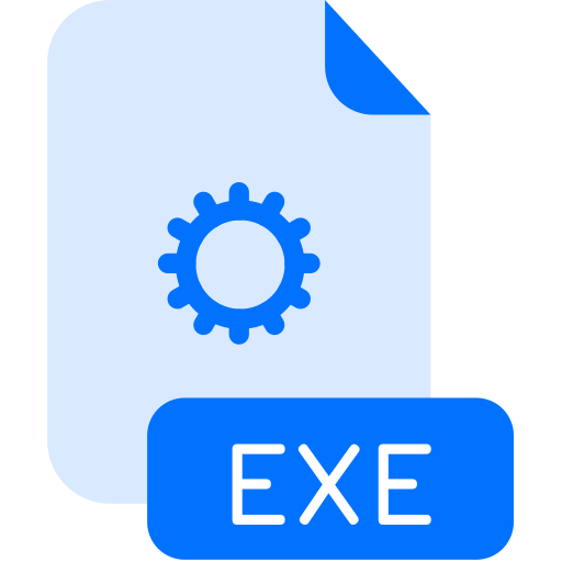 Exe Generic color fill icon