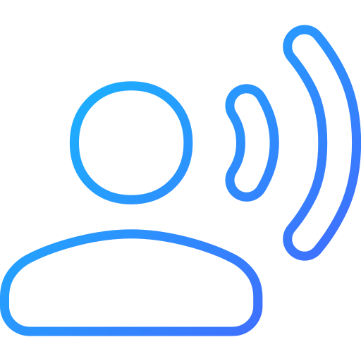 Voice record Generic gradient outline icon