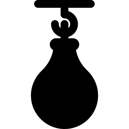 saco de boxeo icono gratis