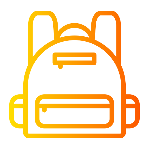 bolsa para la escuela icono gratis