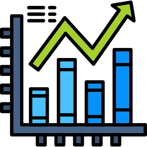 gráfico de linea icono gratis