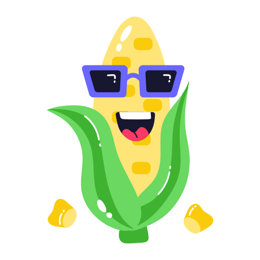 Corn Stickers - Free food and restaurant Stickers