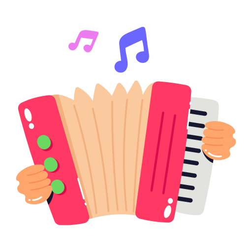 Accordion free sticker Accordion free sticker