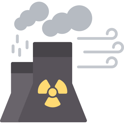 la energía nuclear icono gratis