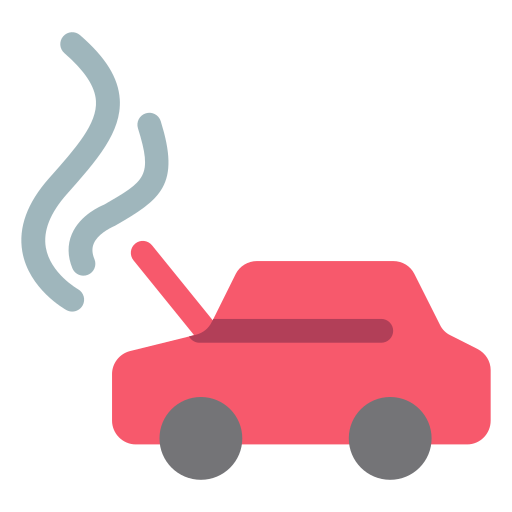 Car Accident Generic color fill icon