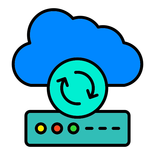 sincronización en la nube icono gratis