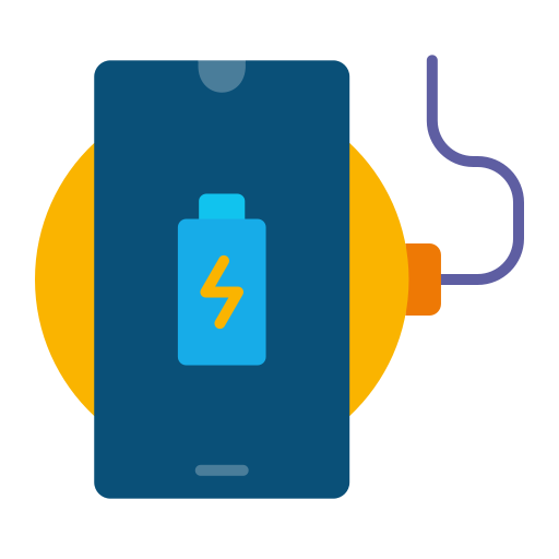cargador inalámbrico icono gratis