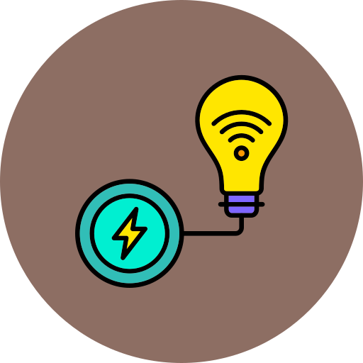 energía inteligente icono gratis