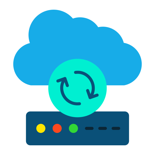 sincronización en la nube icono gratis