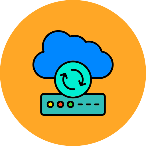 sincronización en la nube icono gratis