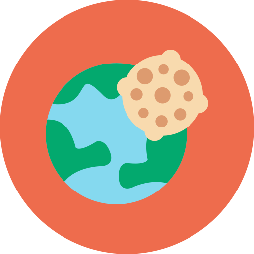 Asteroid Generic color fill icon