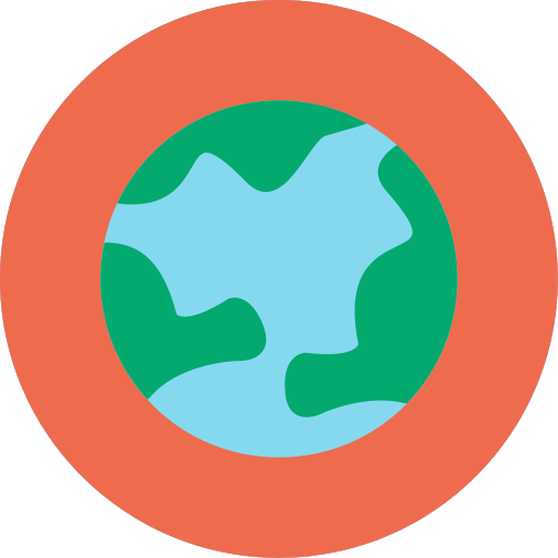 Earth Generic color fill icon