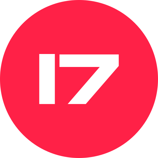 número 17 icono gratis