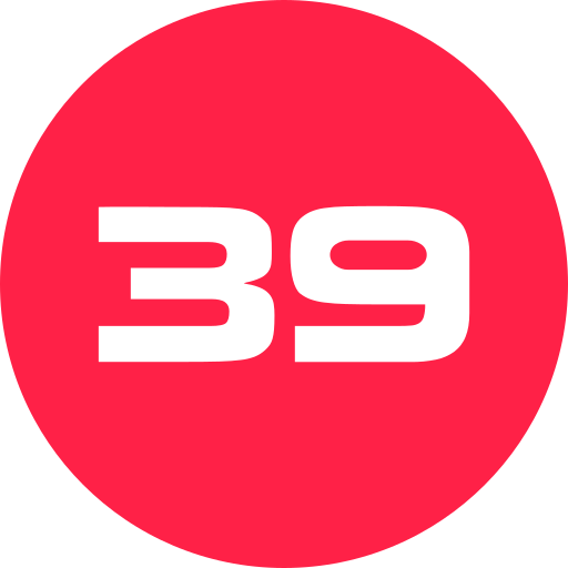 treinta y nueve icono gratis