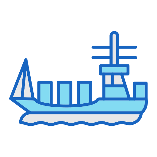 bateau cargo Icône gratuit