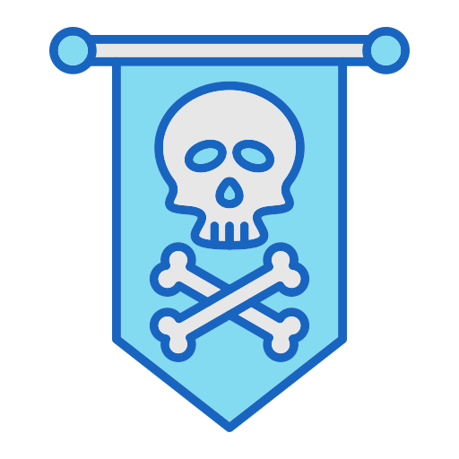 bandera pirata icono gratis