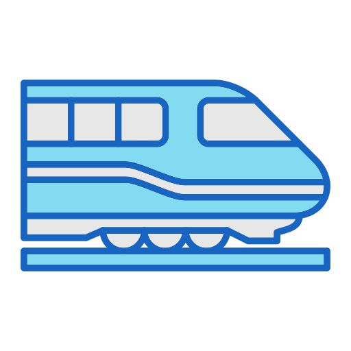 Train Generic color lineal-color icon