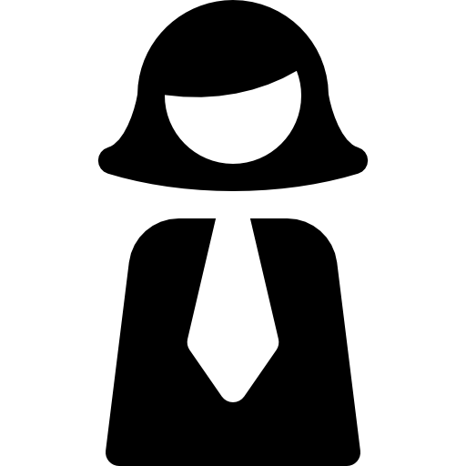 mujer de negocios icono gratis