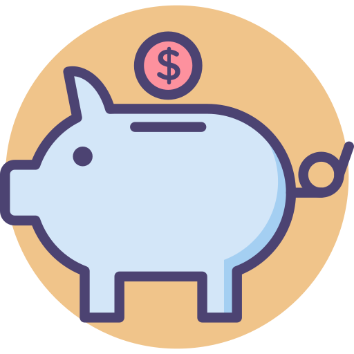 Piggy bank free icon