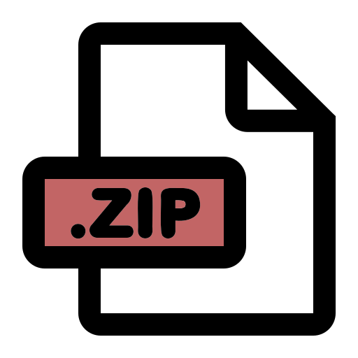 formato de archivo zip icono gratis