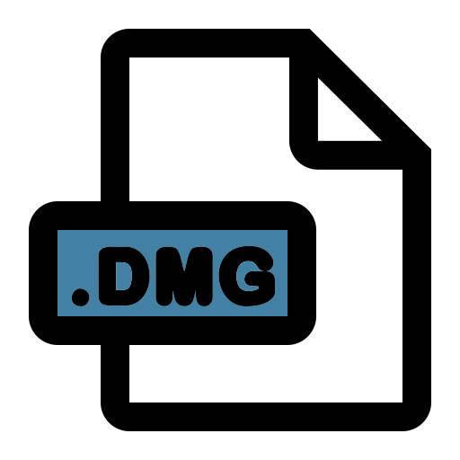 formato de archivo dmg icono gratis