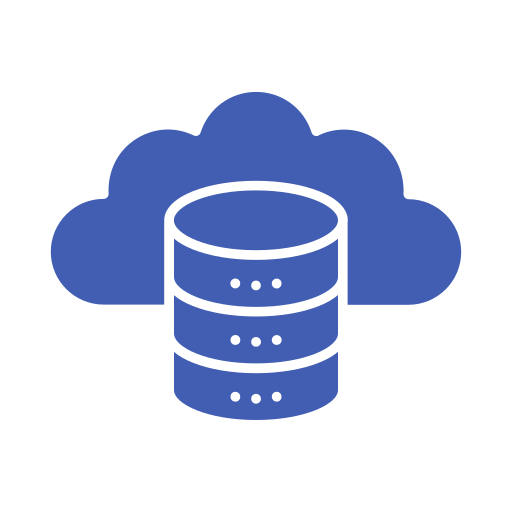 base de datos en la nube icono gratis