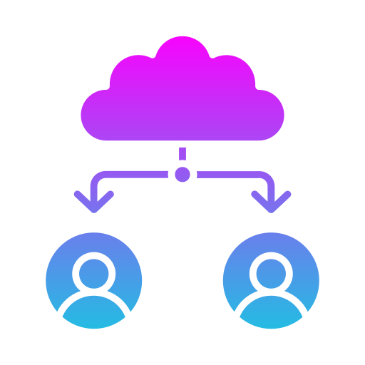 compartir en la nube icono gratis