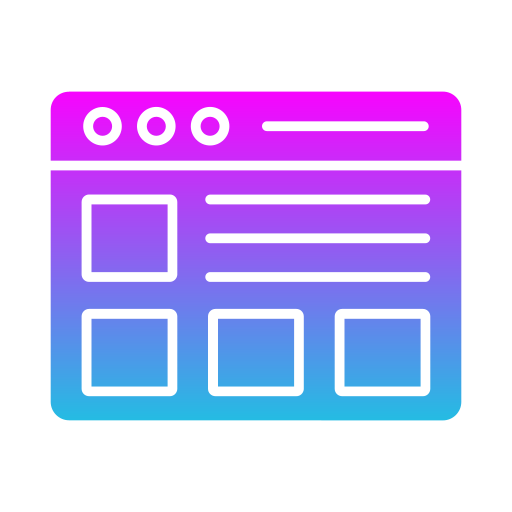 Website Generic Gradient Fill Icon