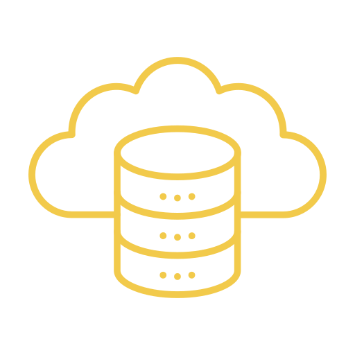base de datos en la nube icono gratis