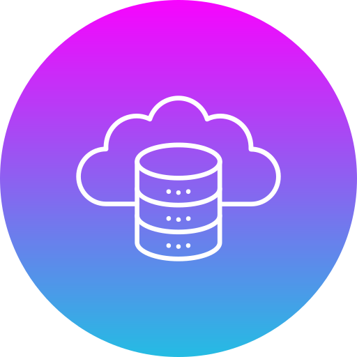 base de datos en la nube icono gratis