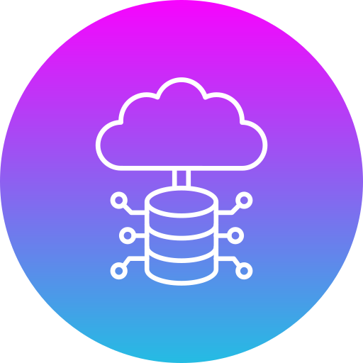 almacenamiento en la nube icono gratis