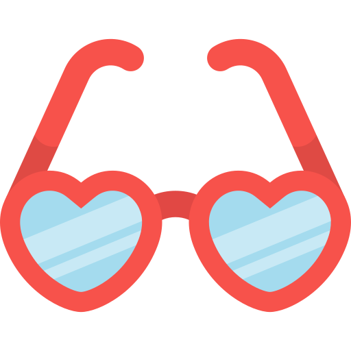 Heart Glasses Generic Color Fill Icon