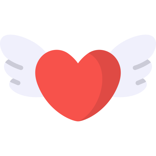 Heart Wings Generic Color Fill Icon