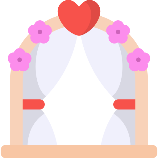 arco de boda icono gratis