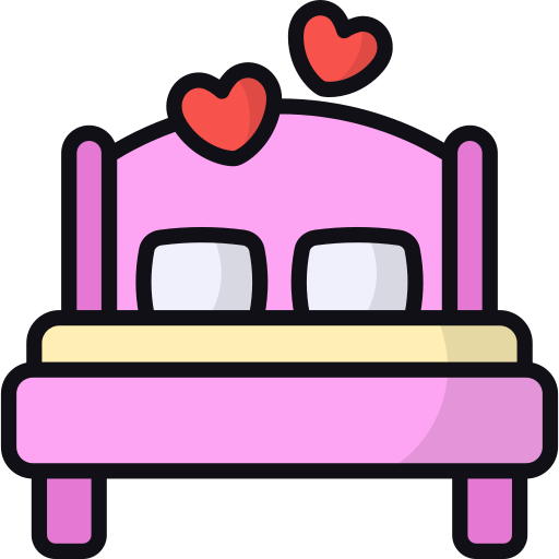 Double bed Generic color lineal-color icon