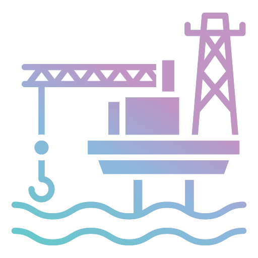 plataforma petrolera icono gratis