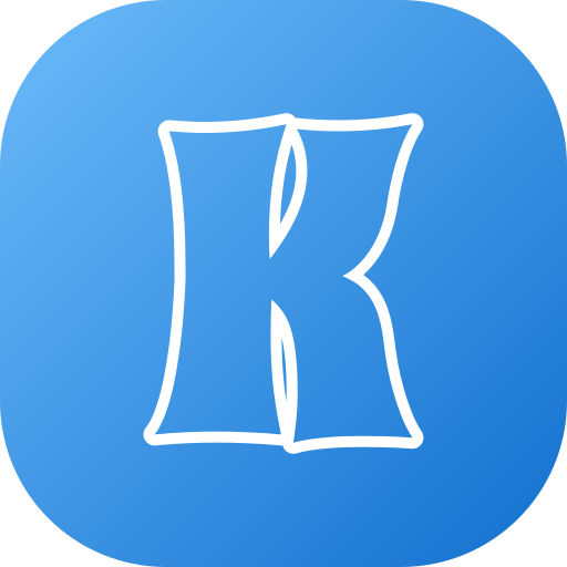 Letter K Generic Gradient Fill Icon