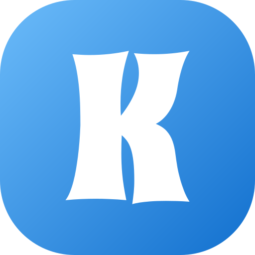 Letter k Generic gradient fill icon