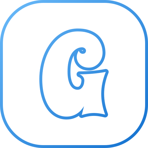 Letter g Generic gradient outline icon