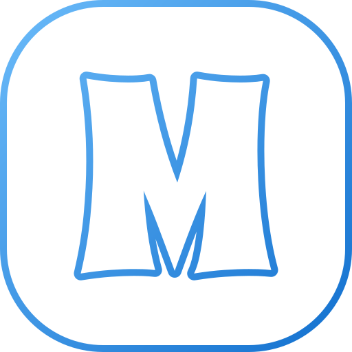 letra m icono gratis