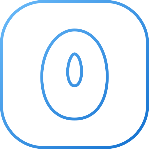 letra o icono gratis