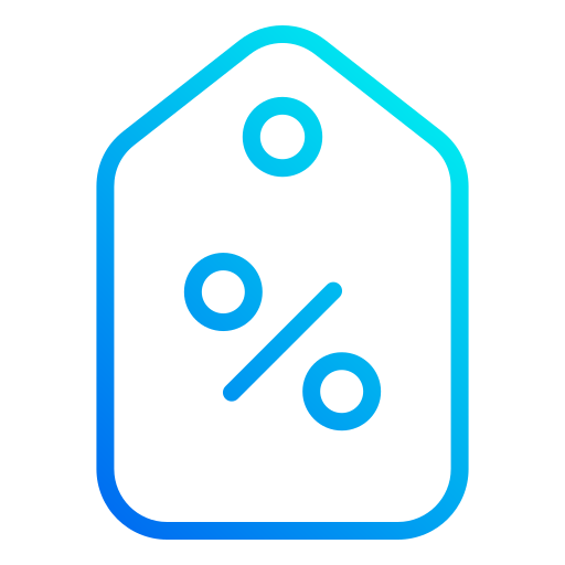 desconto grátis ícone