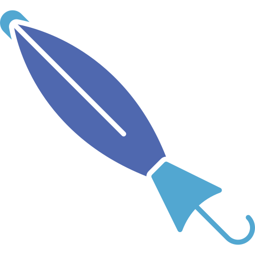 Закрытый зонт бесплатно иконка